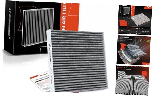Cabin Air Filter with Activated Carbon Compatible with Honda CR-V, CRV,