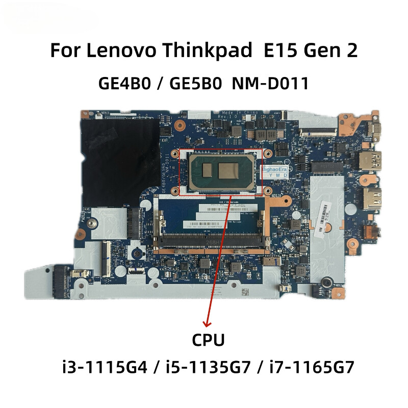 GE4B0 GE5B0 NM-D011 For Lenovo E15 Gen 2 Motherboard With i7-1165G7 5B21K59850