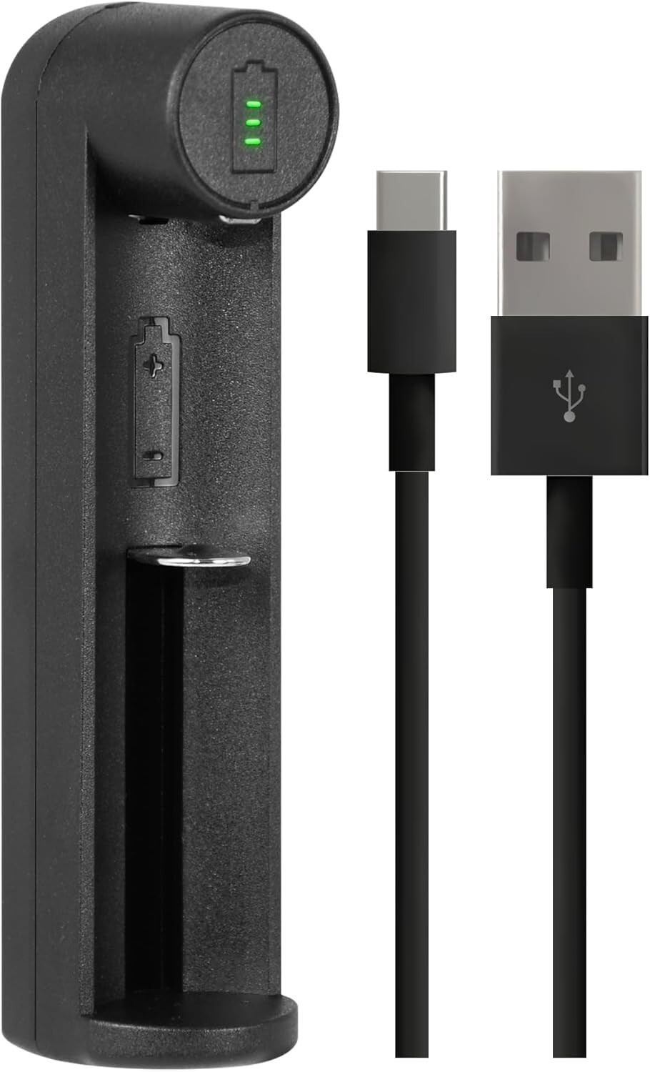 Guard Dog Security USB Battery Charger – Single Slot, Fast Charge, LED Indicator