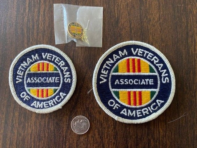 VIETNAM VETS OF AMERICA INSIGNIA LOT - 3 DIFFERENT PIECES .... ALL MINT