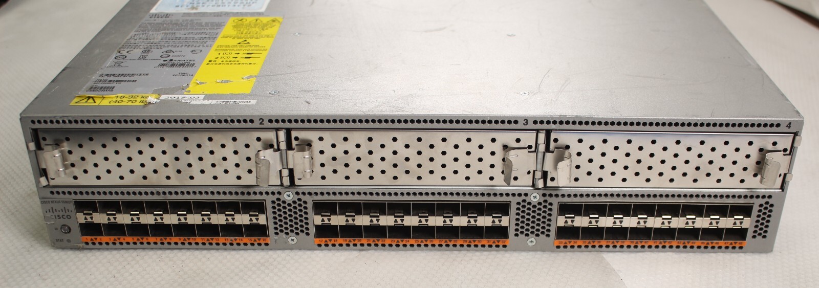 Cisco Nexus 5596UP N5K-C5596UP 48 Fiber Port Switch w/ 2* 1100W 7001674-J000 PSU