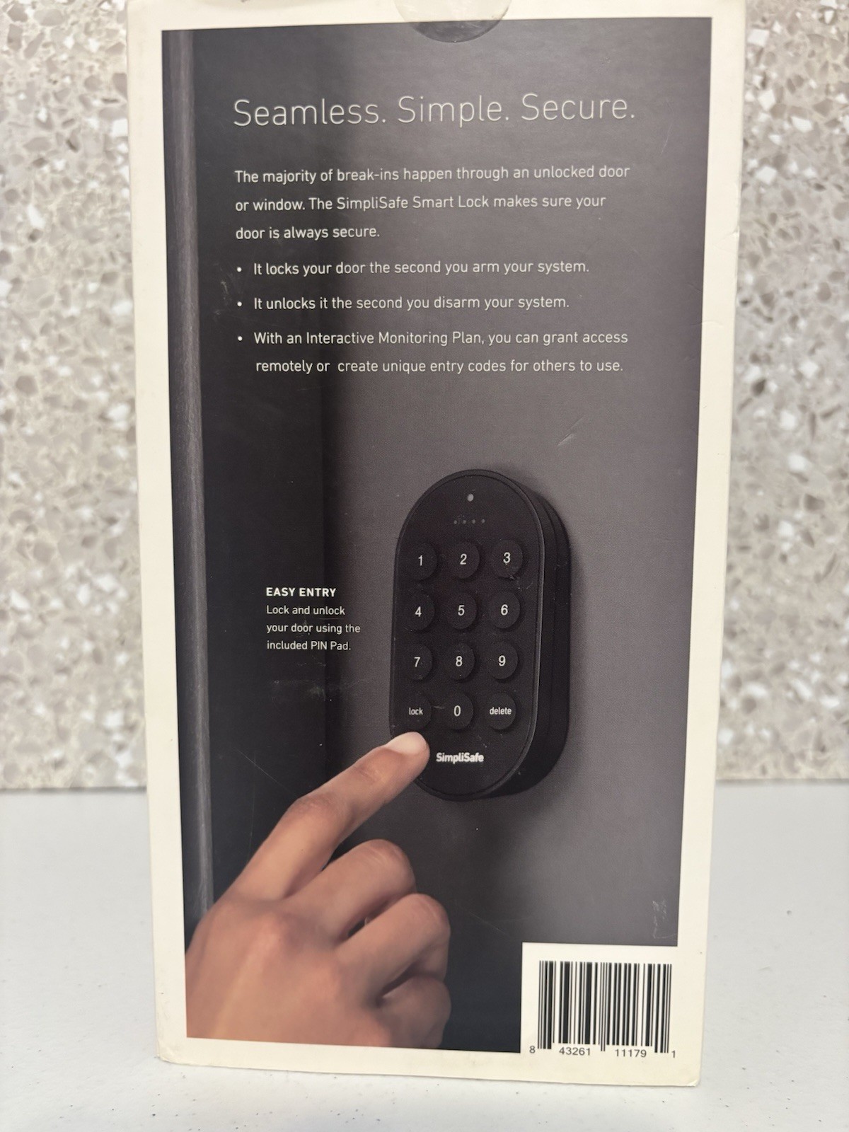 SimpliSafe - Smart Lock - Compatible with Gen 3 home security system , New Black