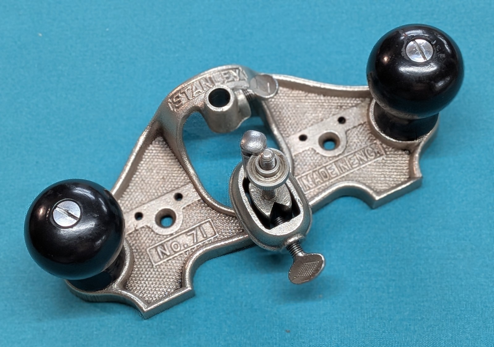 Vintage STANLEY No. 71  TYPE #6 Router Plane Open Throat w/ Clean Sole England