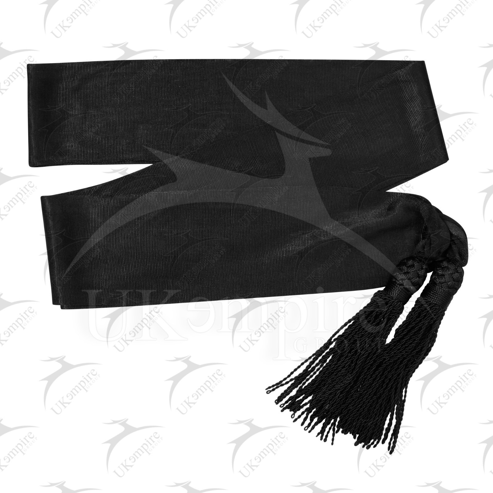 Civil War Officers Uniform Silk Waist Sash (Staff Black)