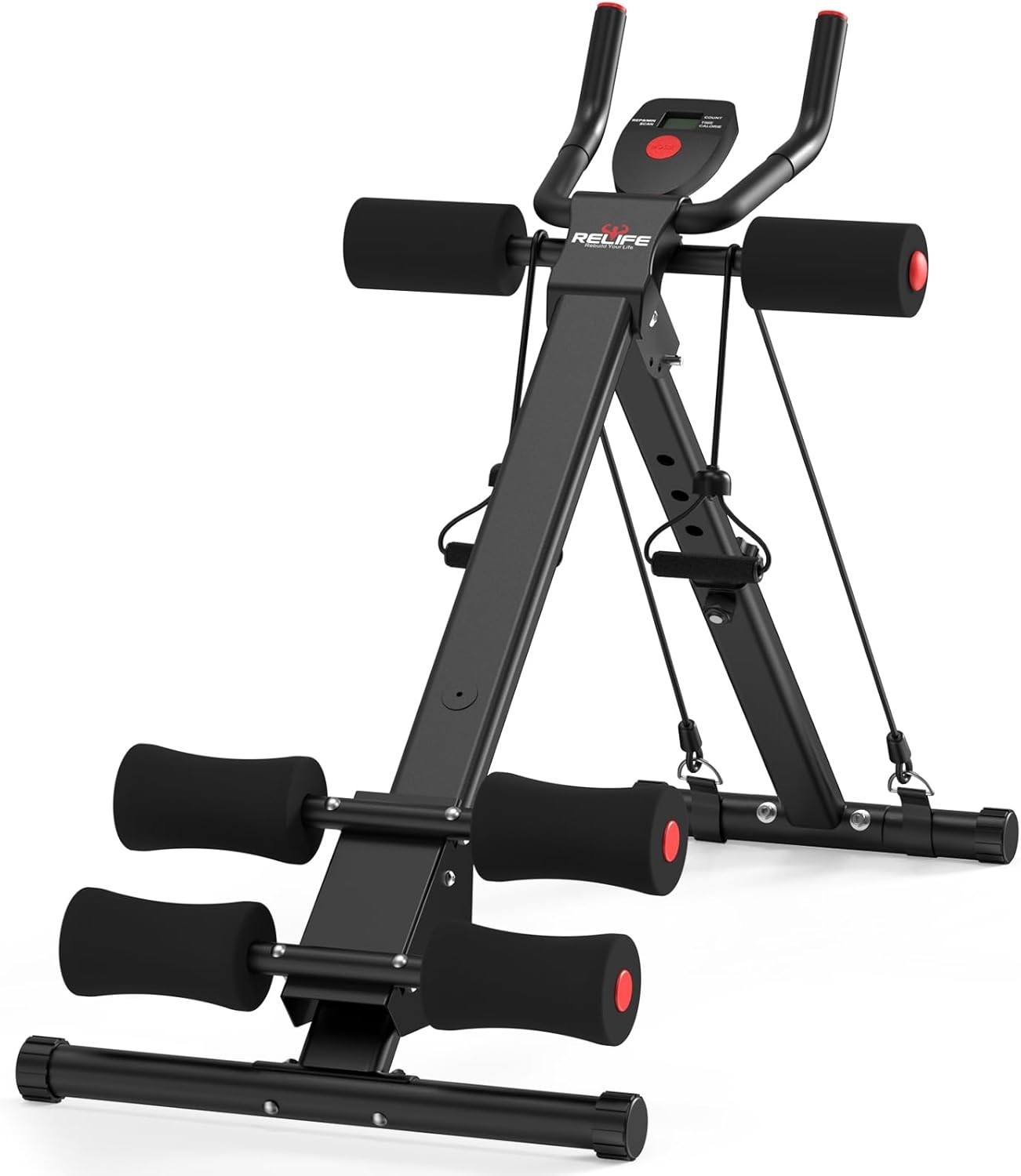 Máquina de ejercicios ajustable para abdominales, plegable, equipo de entrenamie