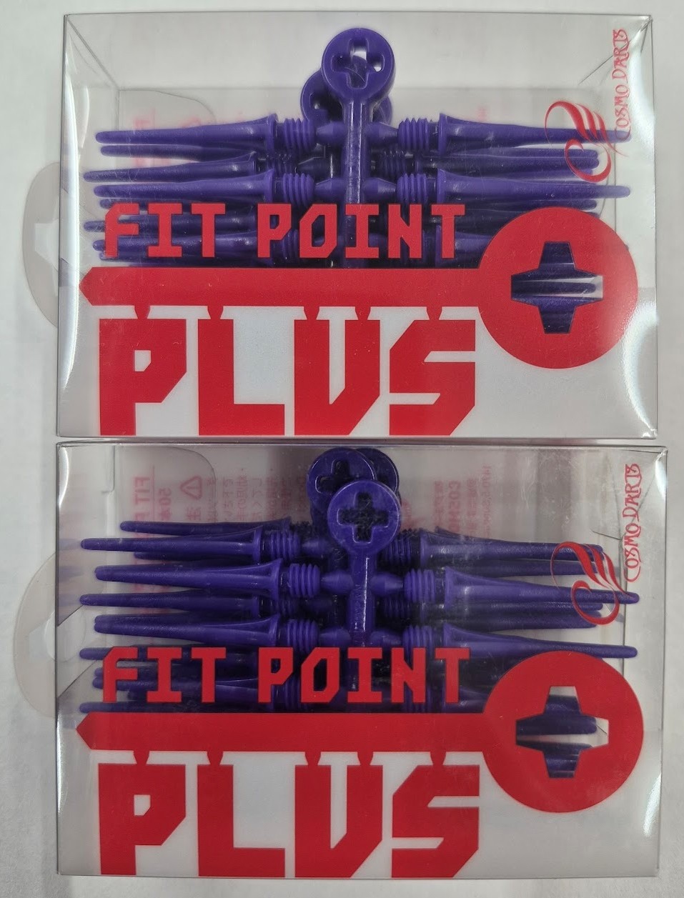 Blue FIT POINT PLUS Dart Tips 25mm:  2 Boxes of 50 Tips