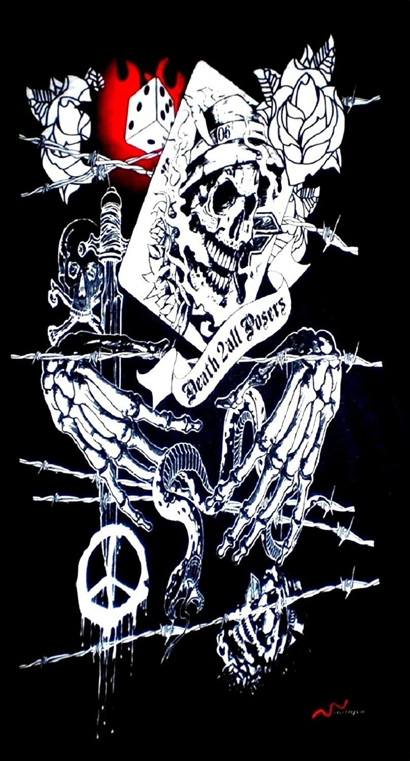GRIM REAPER SKELETON SKULL NECK TUBE FACE MASK TUBULAR BIKER BIKER POSER BANDANA