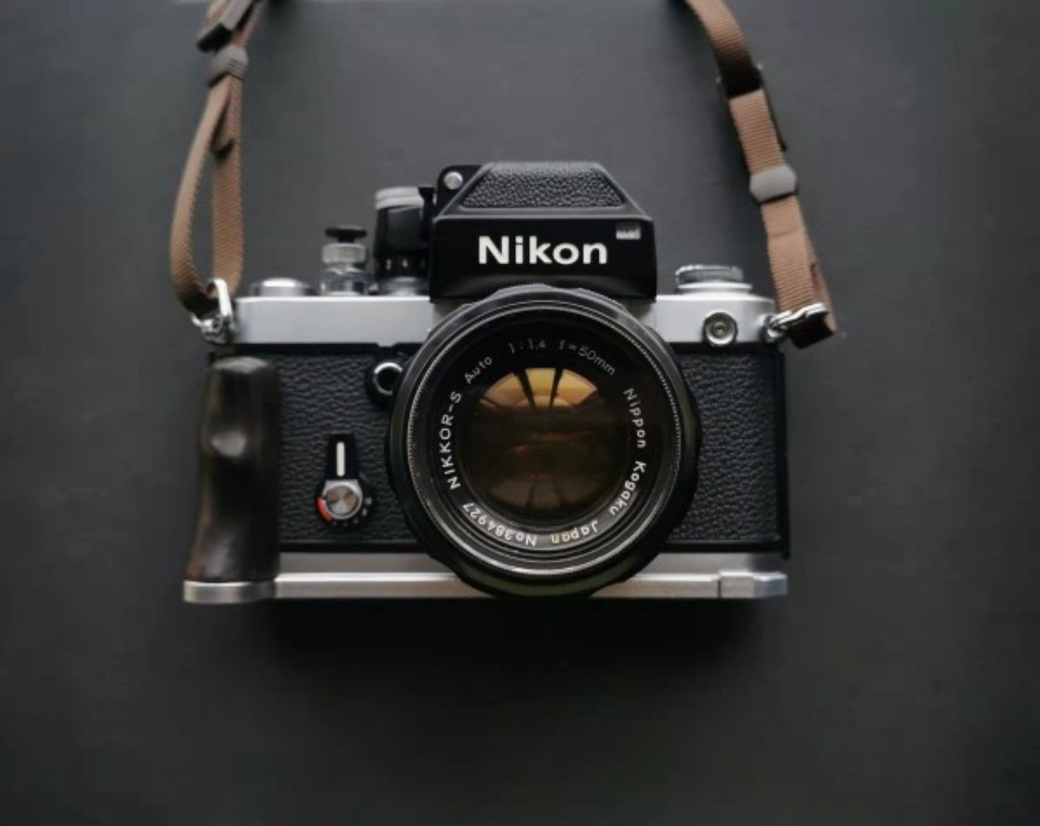 Hand Grip Ebony wood L Type Bracket Tripod Ballhead Plate Base For NIKON F2 Film