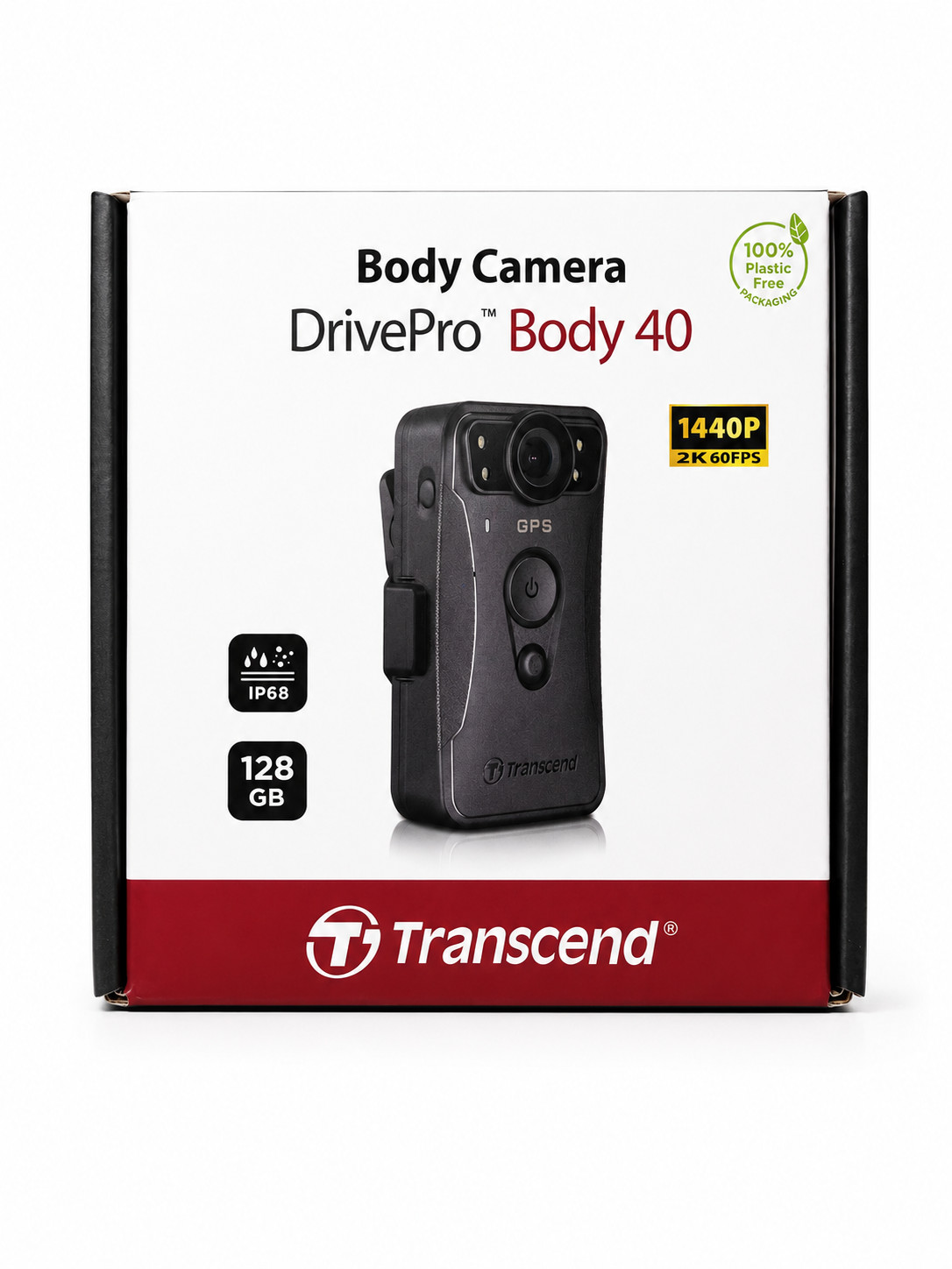 Transcend DPB40 DrivePro Body Camera 128GB, STARVIS 2 Body Camera 1440P