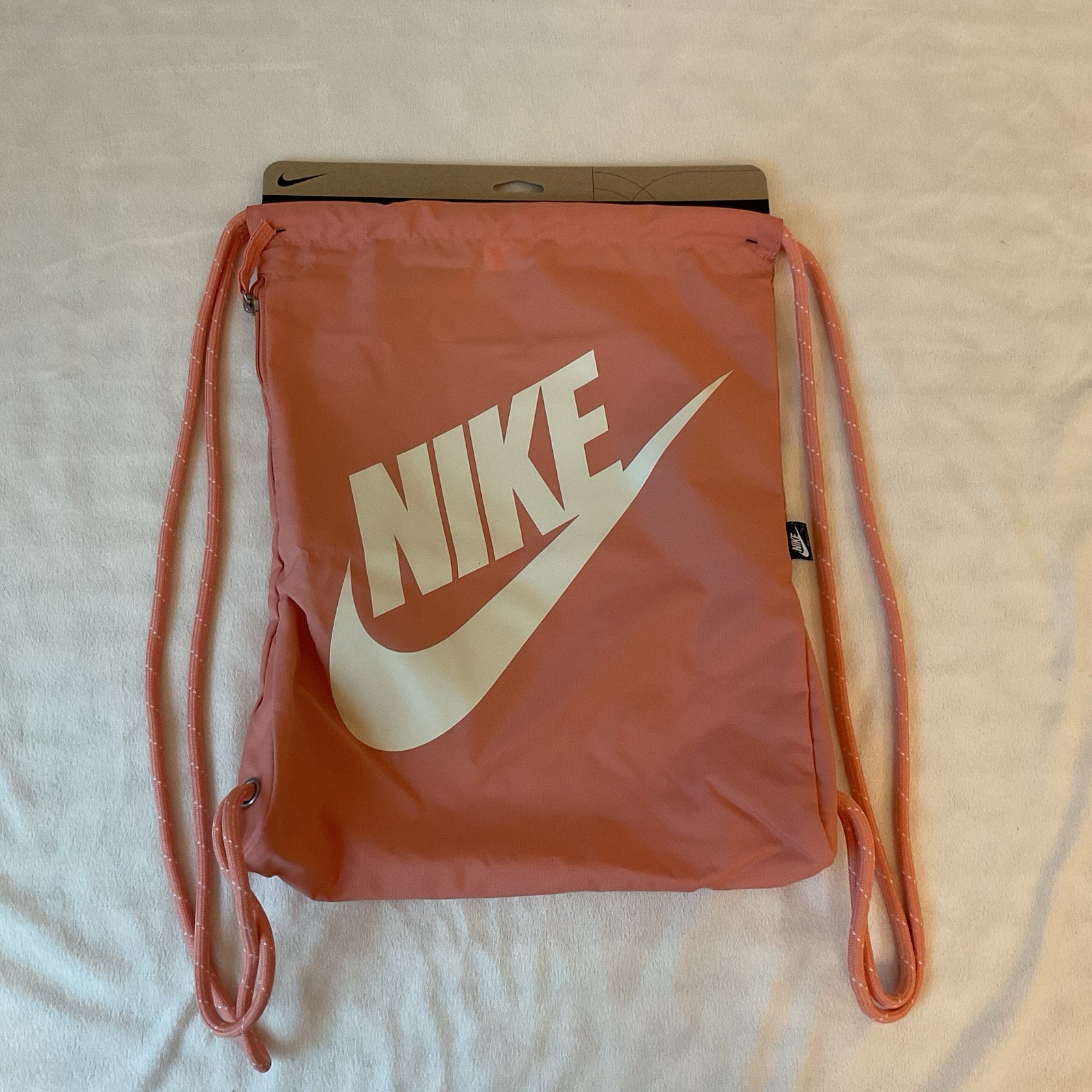 Nike Logo Gym Cinch Sack Drawstring Bag Soccer Tennis Backpack DC4245-824 New