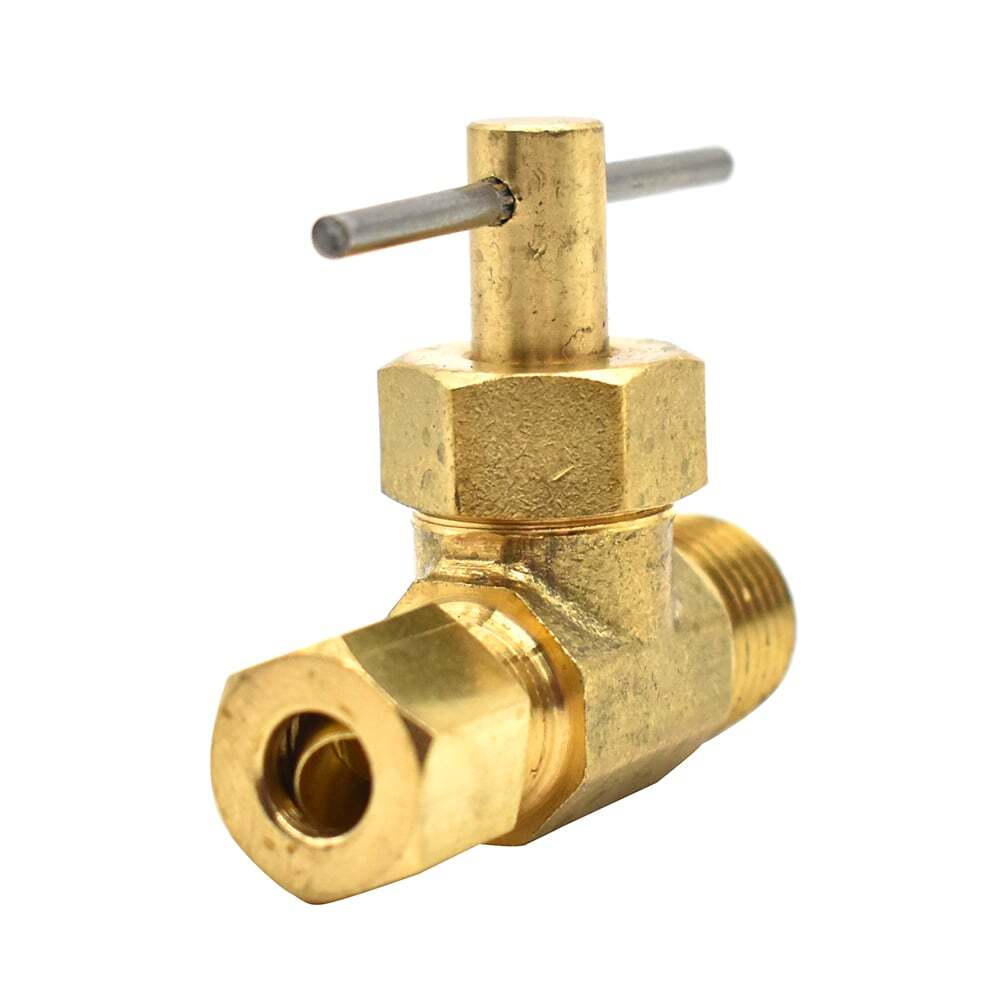 Thrifco 4400706 1/4 Compression X 1/4 MIP Straight Needle Valve