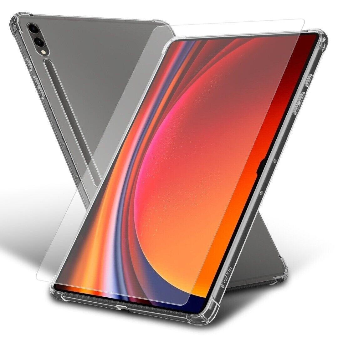 For Samsung Galaxy Tab A9 S9 S10 Plus Ultra Case Clear Silicone Cover Tablet Ge