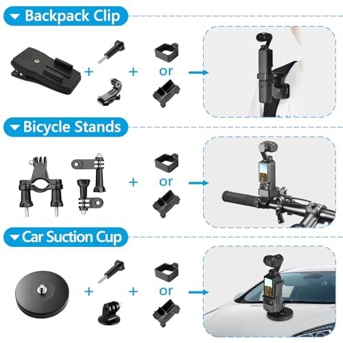 OSMO Pocket 3 Accessories Kit - 2-in-1 Stand, Hard Shell Case, Tripod & More