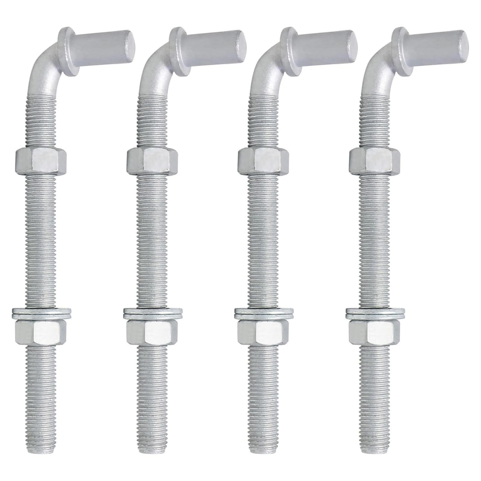4Pcs 8inch JBolt Post Gate Hinge, Heavy Duty JBolt Gate Hinge with 5/8" Male ...