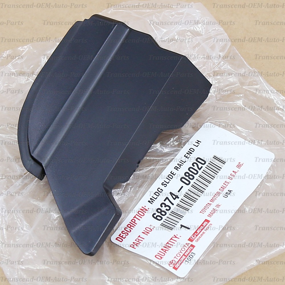 68374-08020 GENUINE OEM DRIVE SIDE SLIDE DOOR RAIL BRACKET COVER - SIENNA 11-20