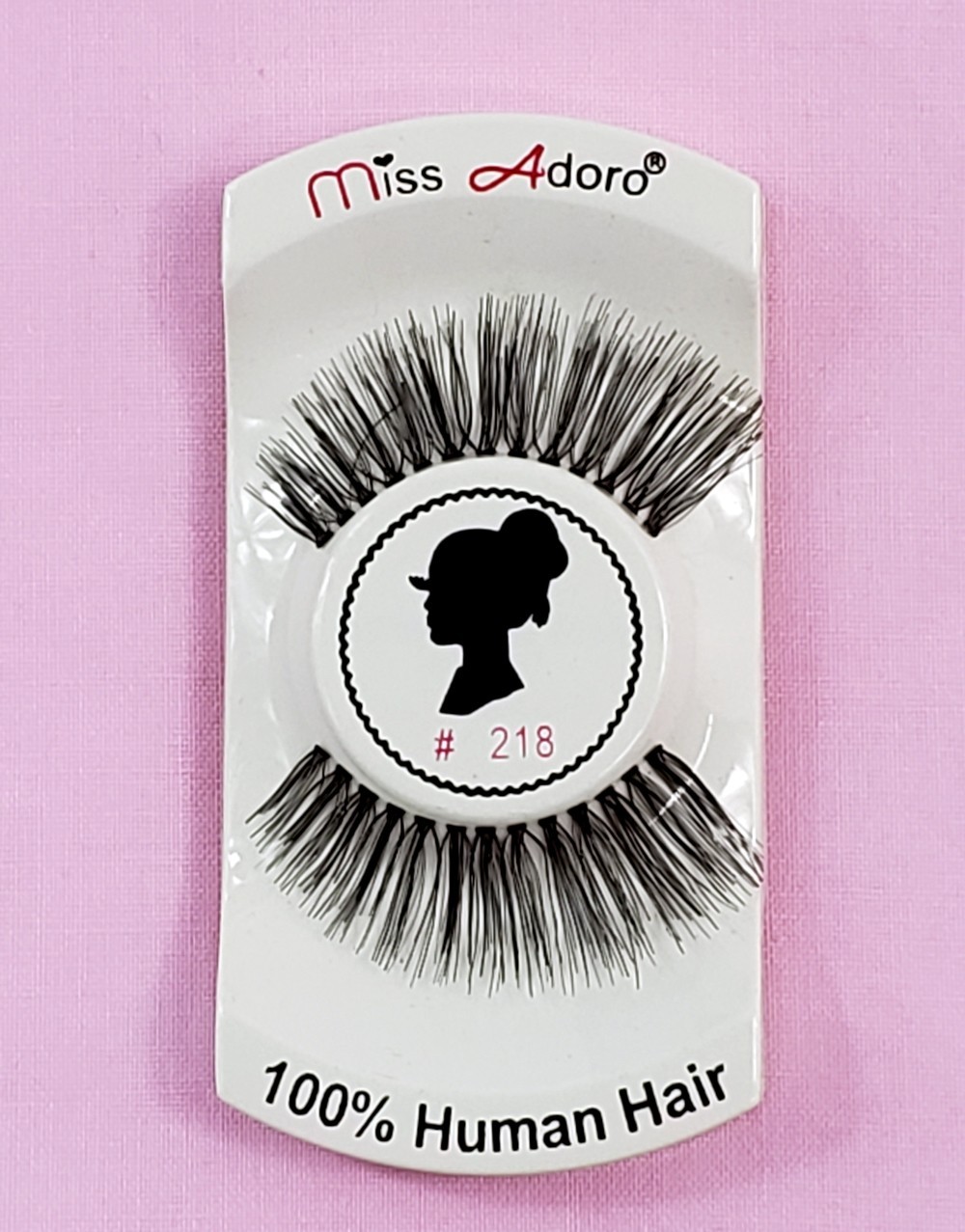 12 pack miss Adoro Human Hair Eyelashes #218
