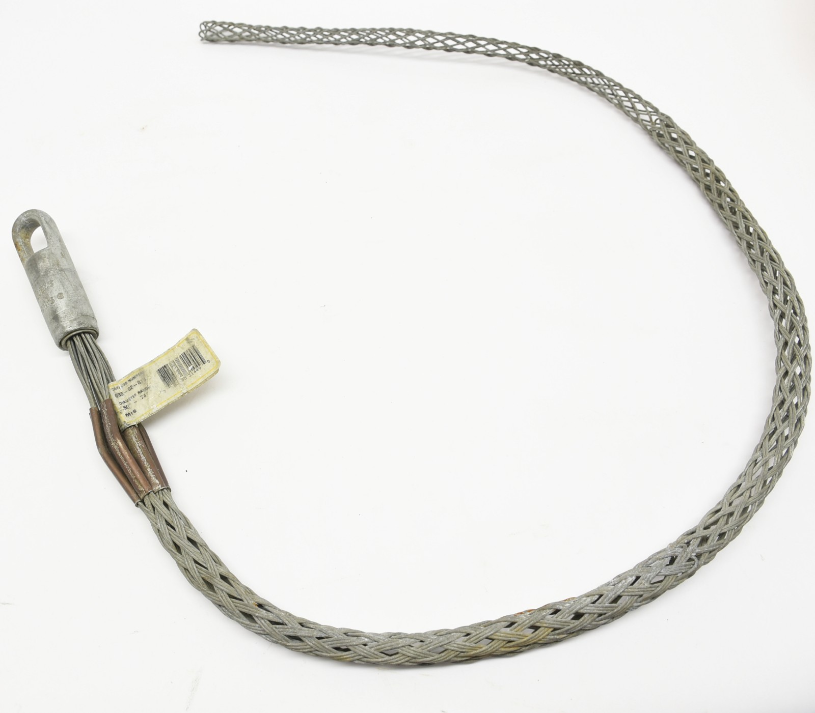 2 Hubbell Kellems 03302016 & 03302011 Mesh Cable Pulling Grips Rotating Eye