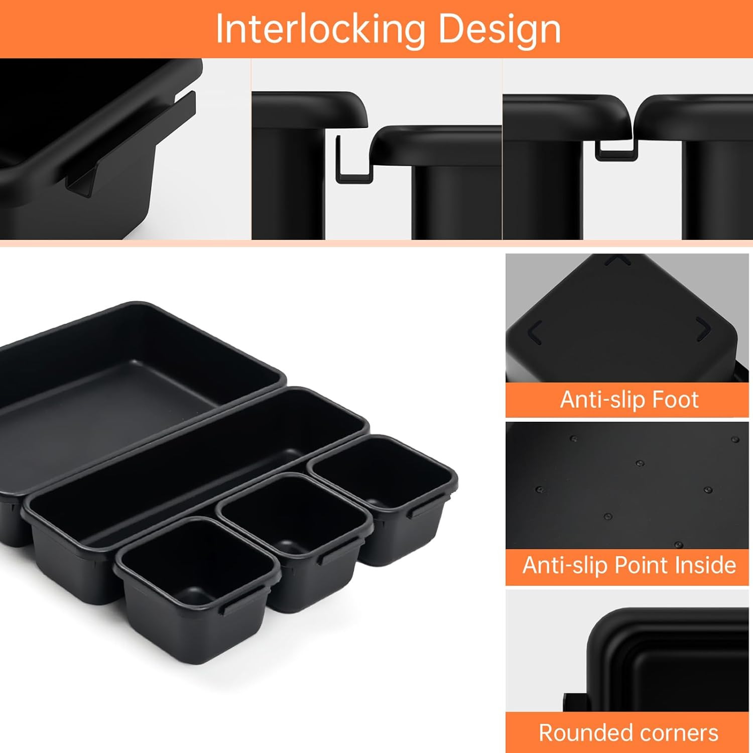 45 Pack Tool Box Organizer Tray Divider, Toolbox Desk Drawer Organizer,Garage...