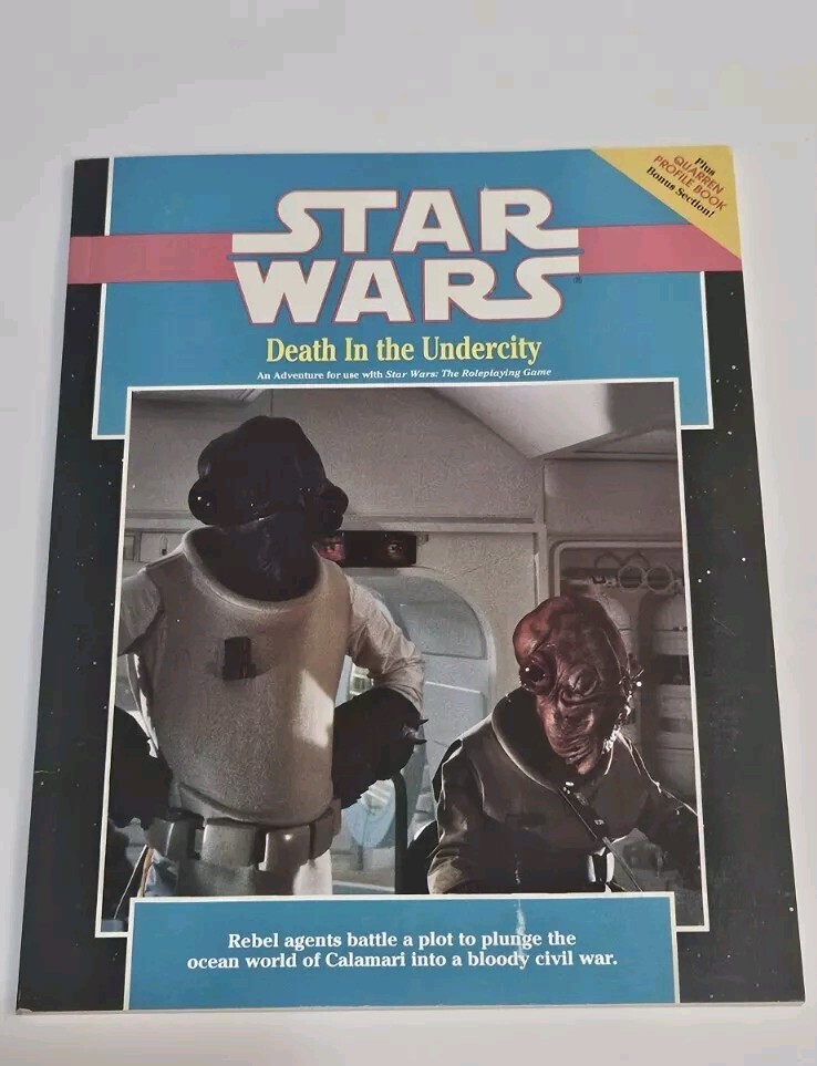 Star Wars Death In The Undercity  West End Games D6 RPG