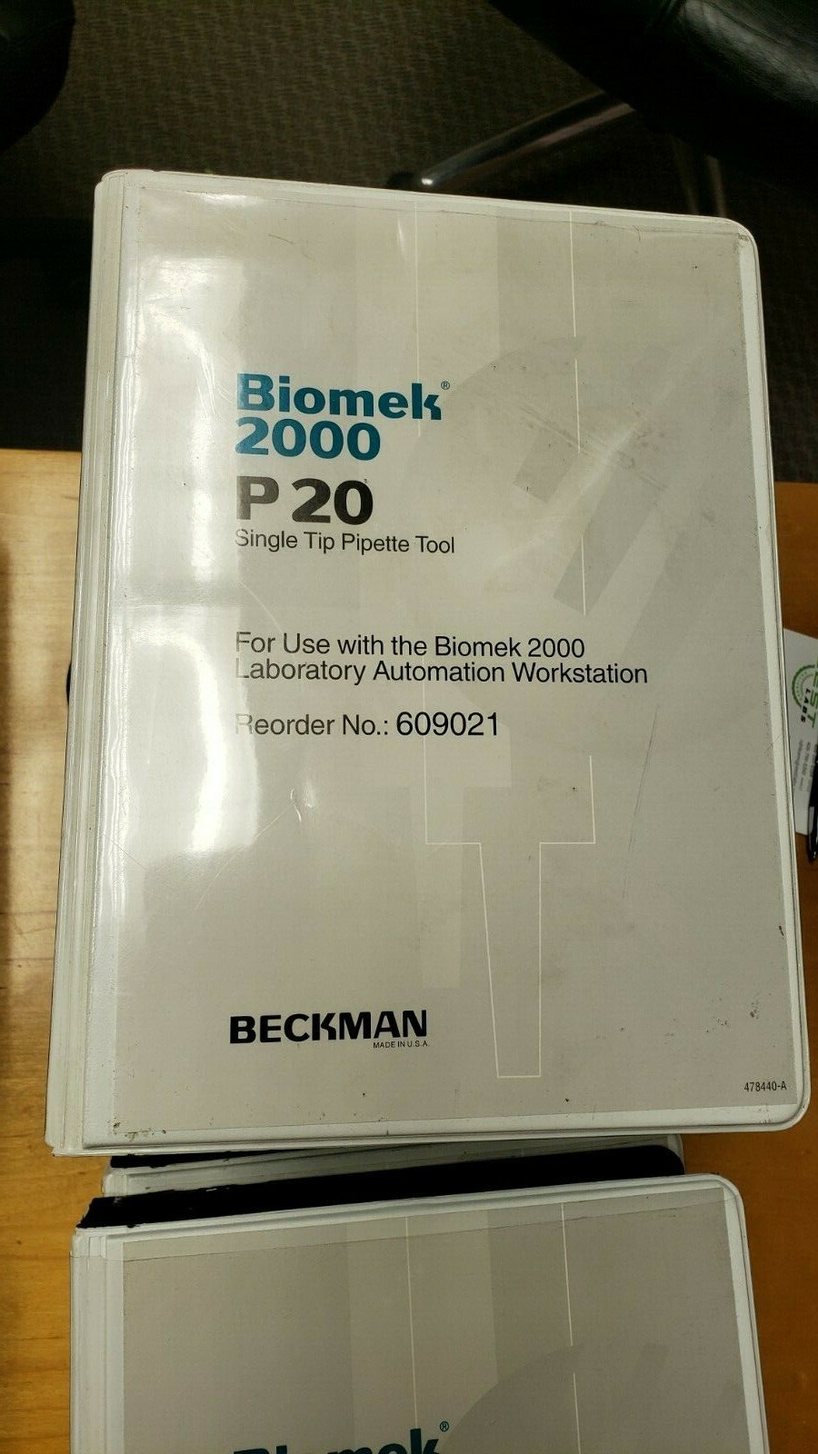 BECKMAN BIOMEK 2000 P20 P 20 SINGLE TIP PIPETTE TOOL