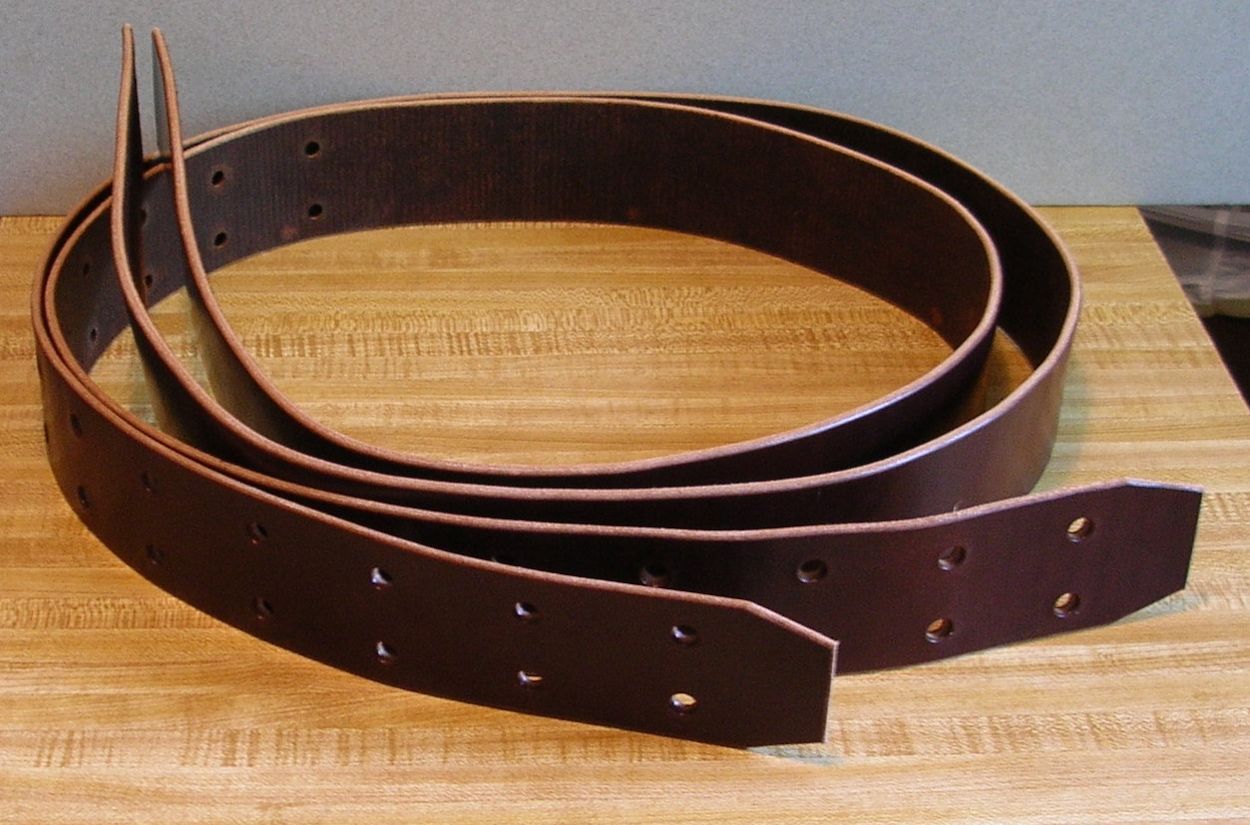 Western Saddle STIRRUP LEATHERS 2.5" x 66" USA Handmade MEDIUM OIL BROWN
