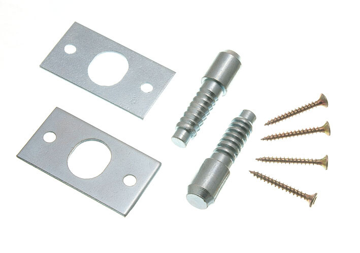 New 2 X Pairs Of Hinge Bolts ZP Steel With Screws - Onestopdiy - HD