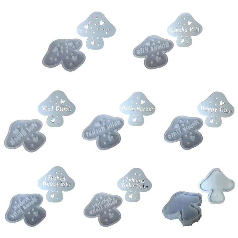 Bedroom Decoration LED Mushroom Light Silicone Mold Craft Kits for Hobbyists