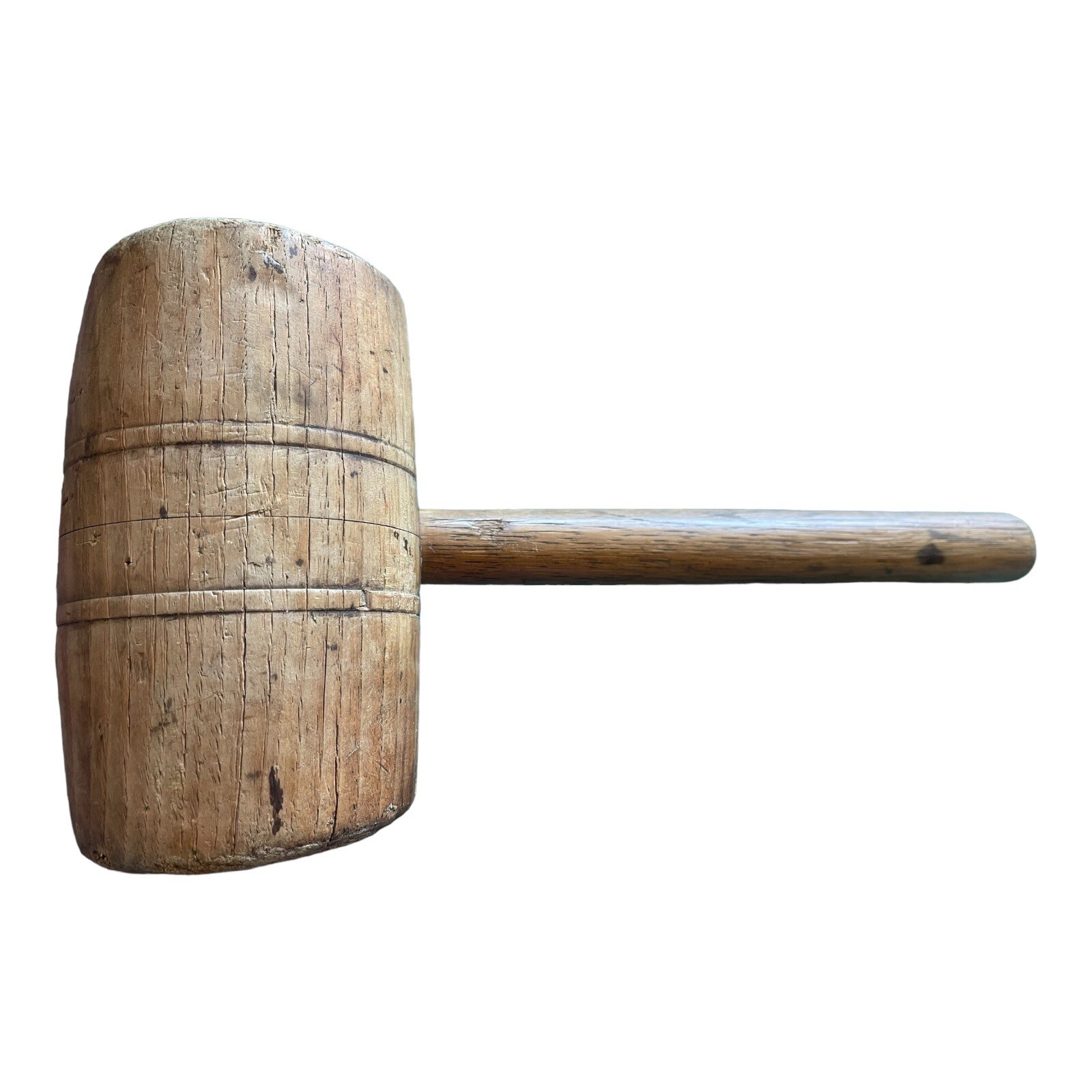 VTG Wood Carvers Mallet 14in Sculptor Pattern Maker Tool Primitive Heavy Large