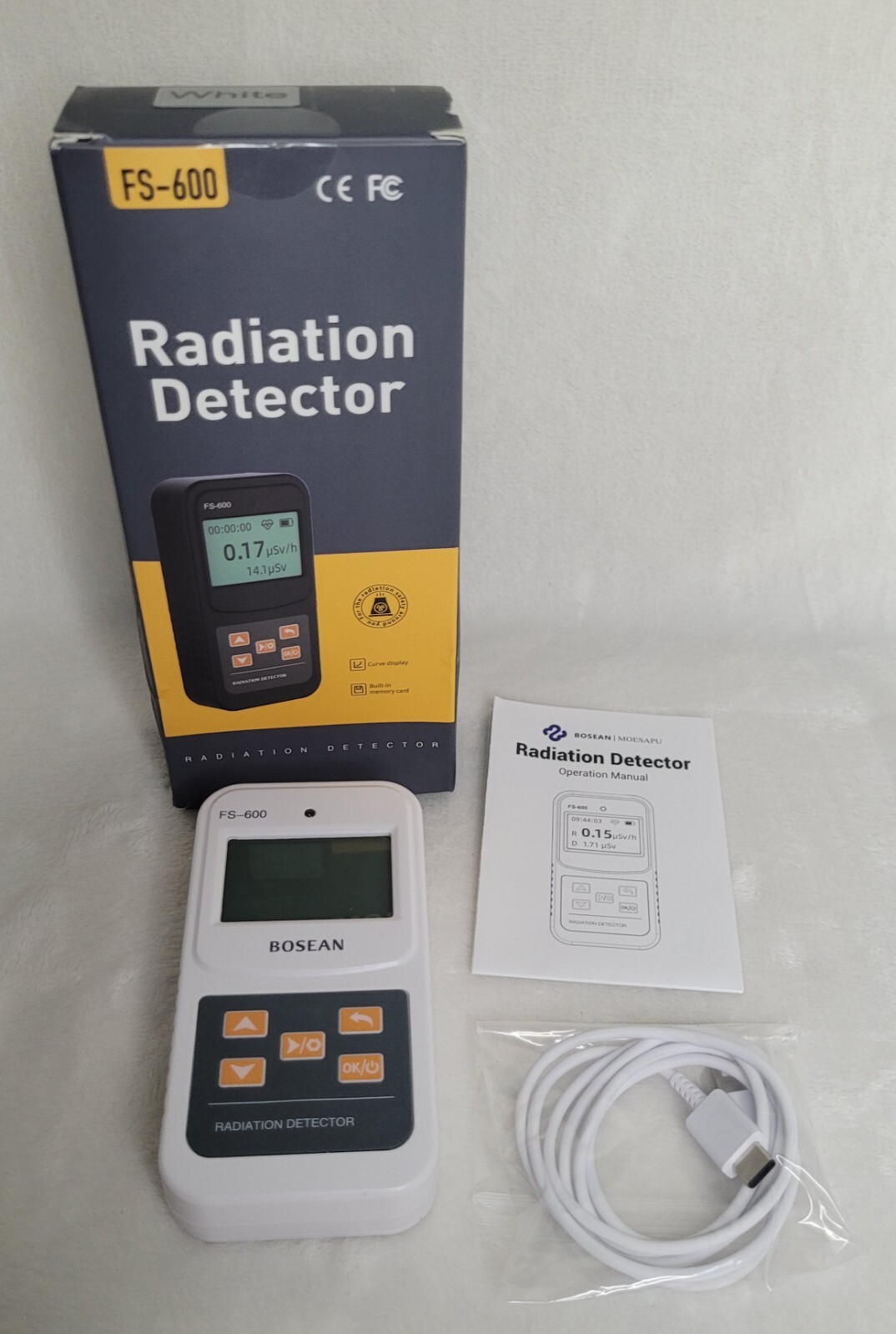 FS-600 USB Counter Nuclear Radiation Detector Radioactive X-Ray Dosimeter Tester