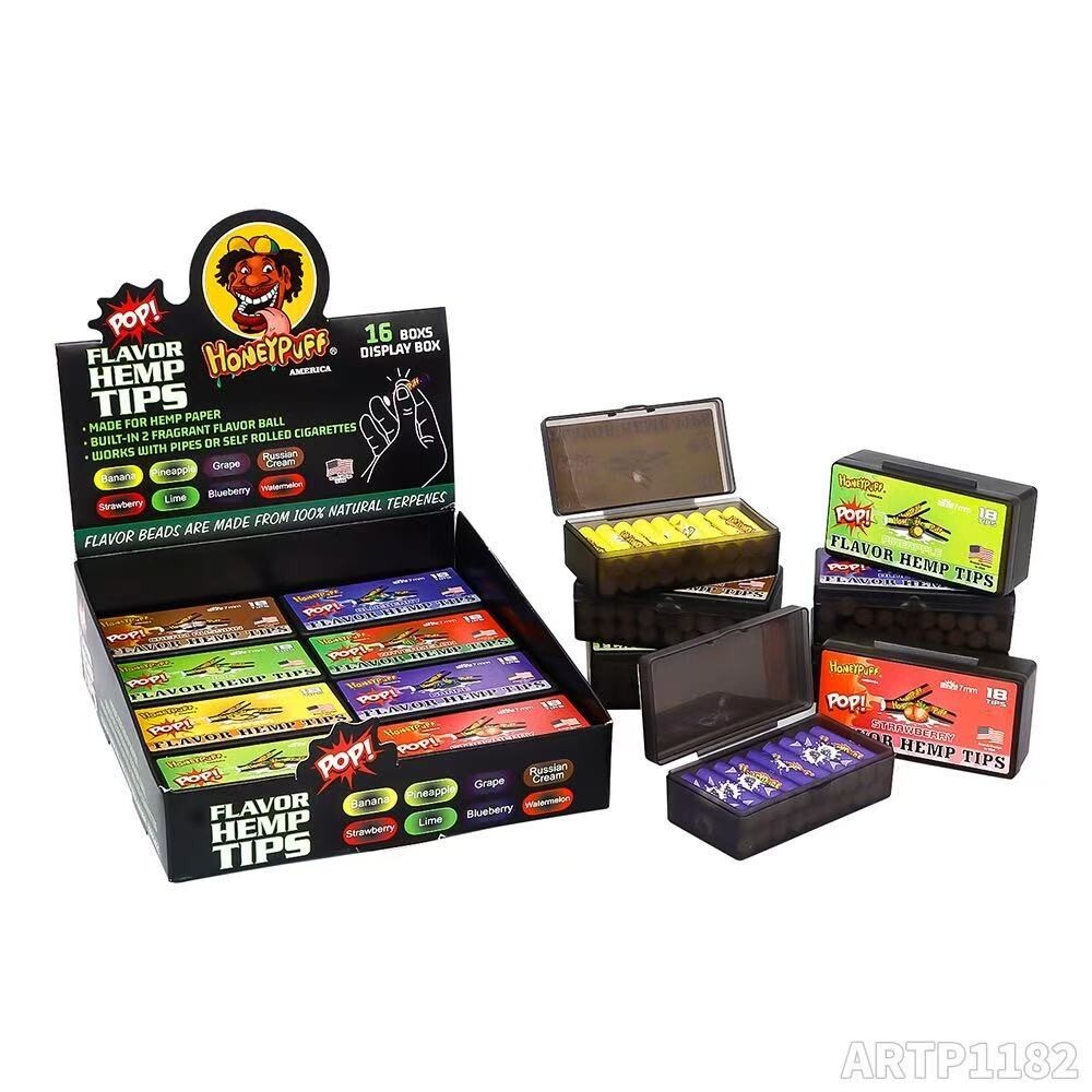 HoneyPuff Flavor Hemp Tips 18pcs-Banana