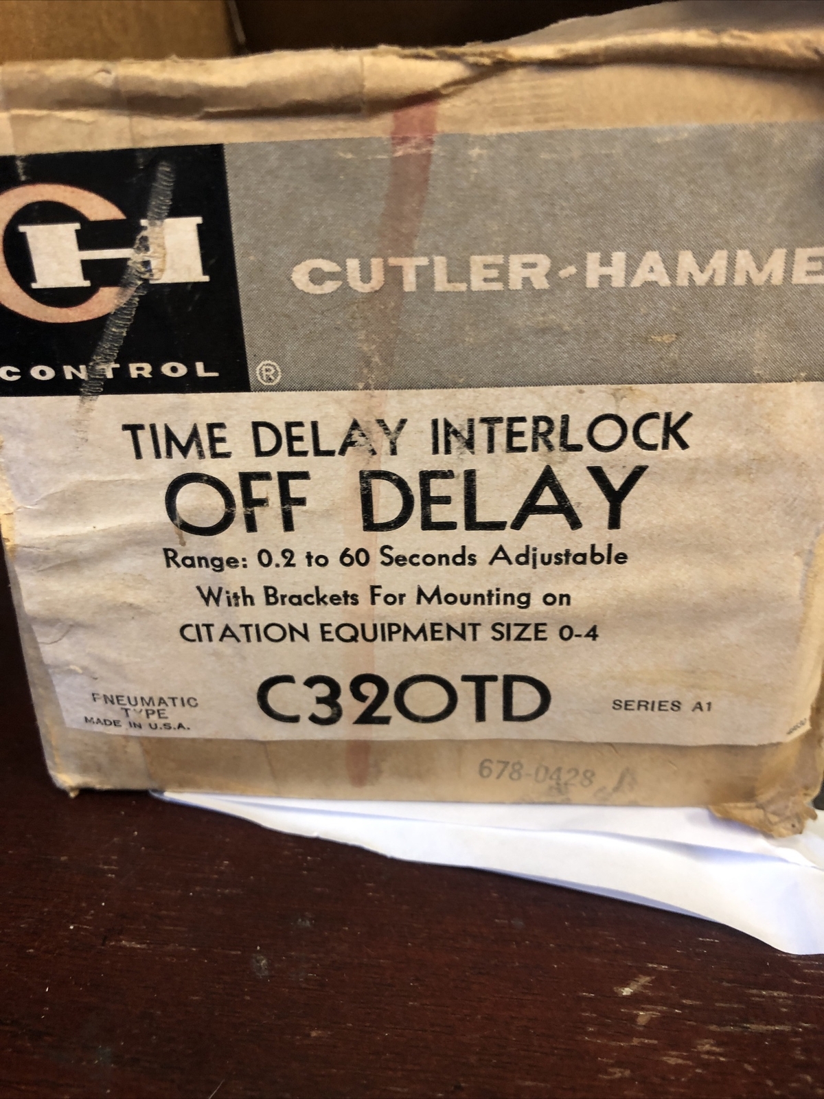 Lot Of 4 Cutler Hammer C320TD Off Delay Interlock