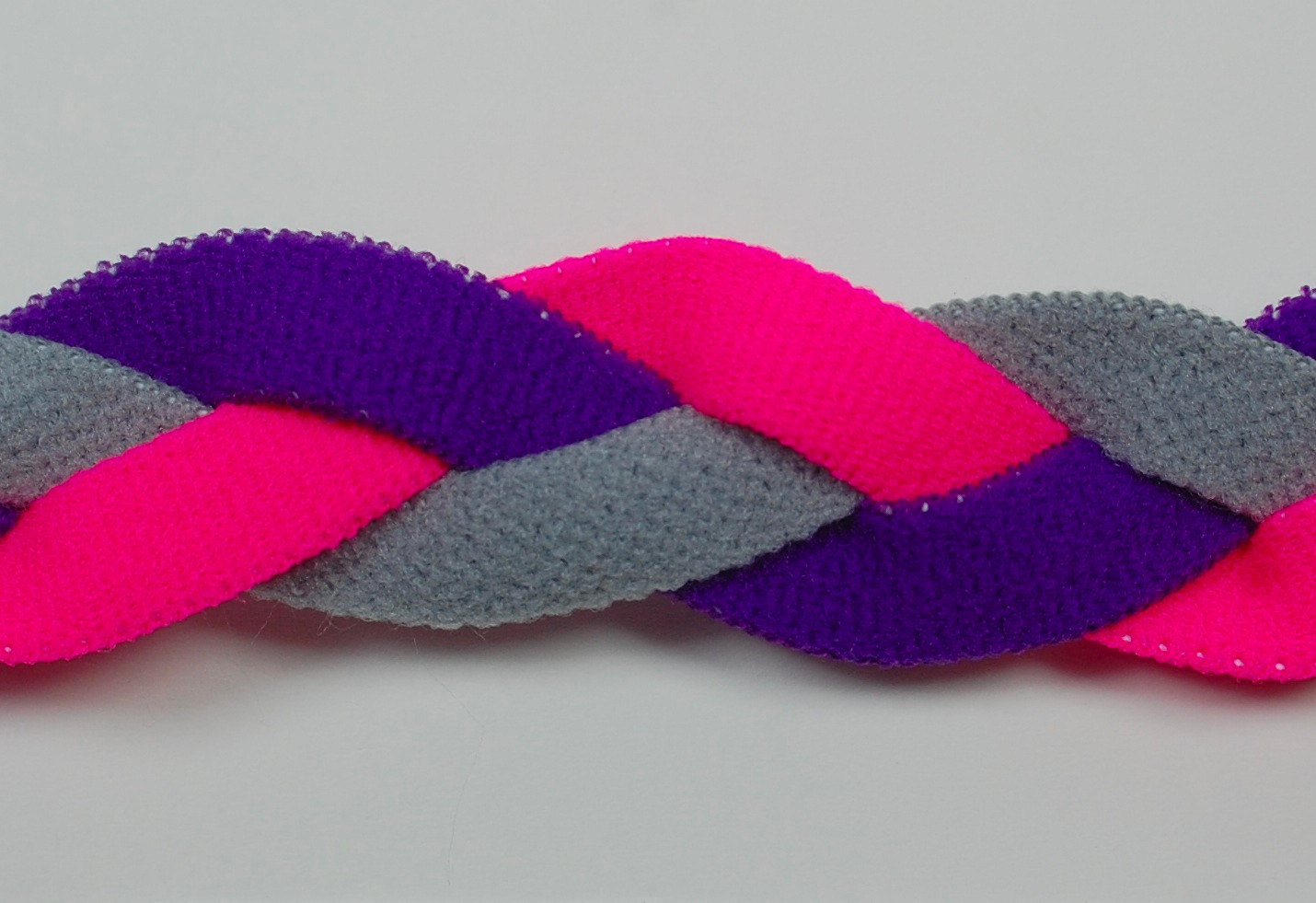 Pink Purple Gray Braided Hair Band Head Under Sweaty Headband Armour Non Slip