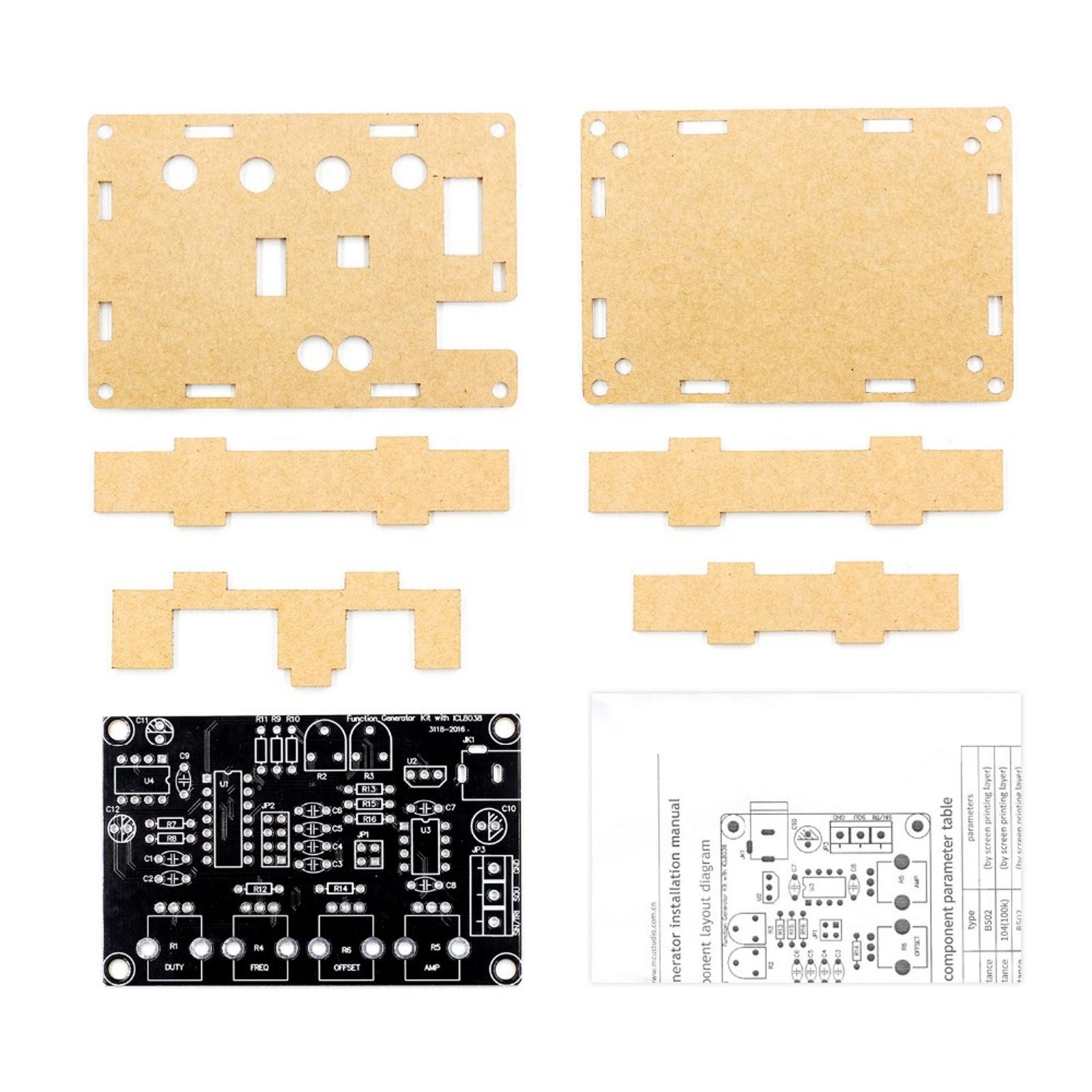 ICL8038 Signal Generator DIY Kit Output 5Hz~400kHz Adjustable Frequency