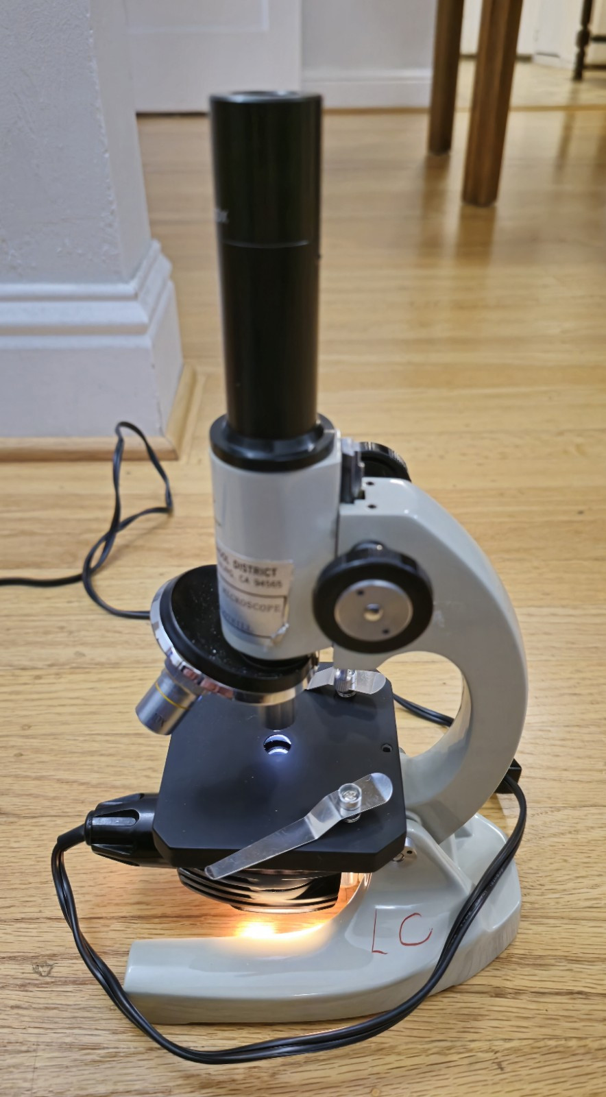 SPI Southern Precision Instrument Lab Microscope No. 1852 Pittsburgh Elementary!
