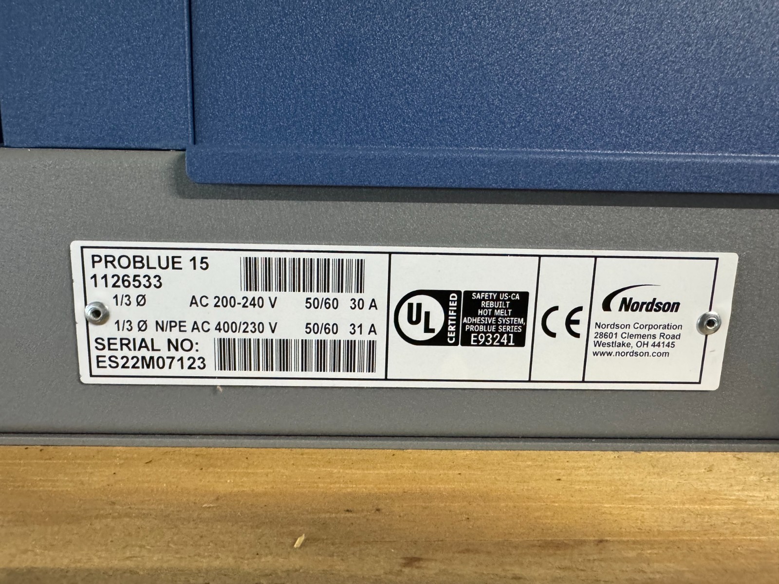 Nordson ProBlue 15 Glue Machine
