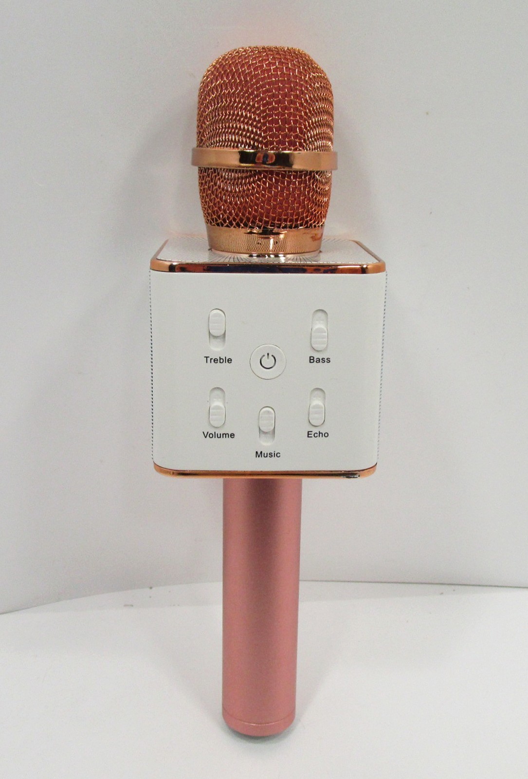 Bluetooth Karaoke Wireless Microphone with Speaker - Rose Gold