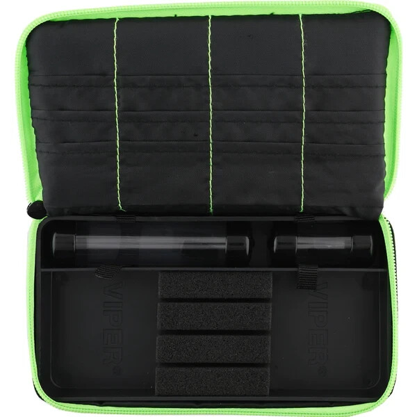 GREEN VIPER PLASMA DART CASE WILL HOLD 1 SET FULLY LOADED DARTS