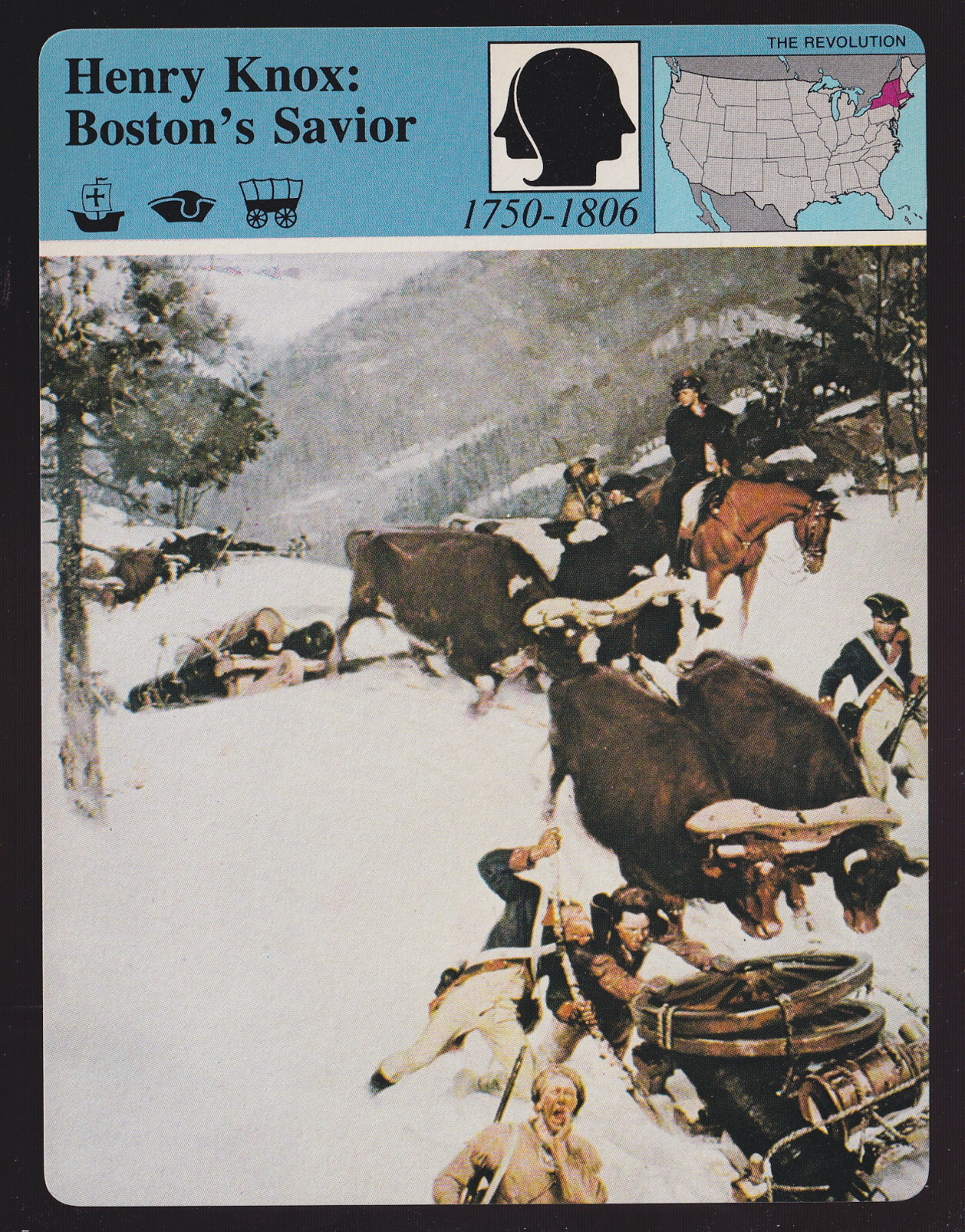 HENRY KNOX Boston's Savior Revolutionary War 1979 STORY OF AMERICA CARD #21-20