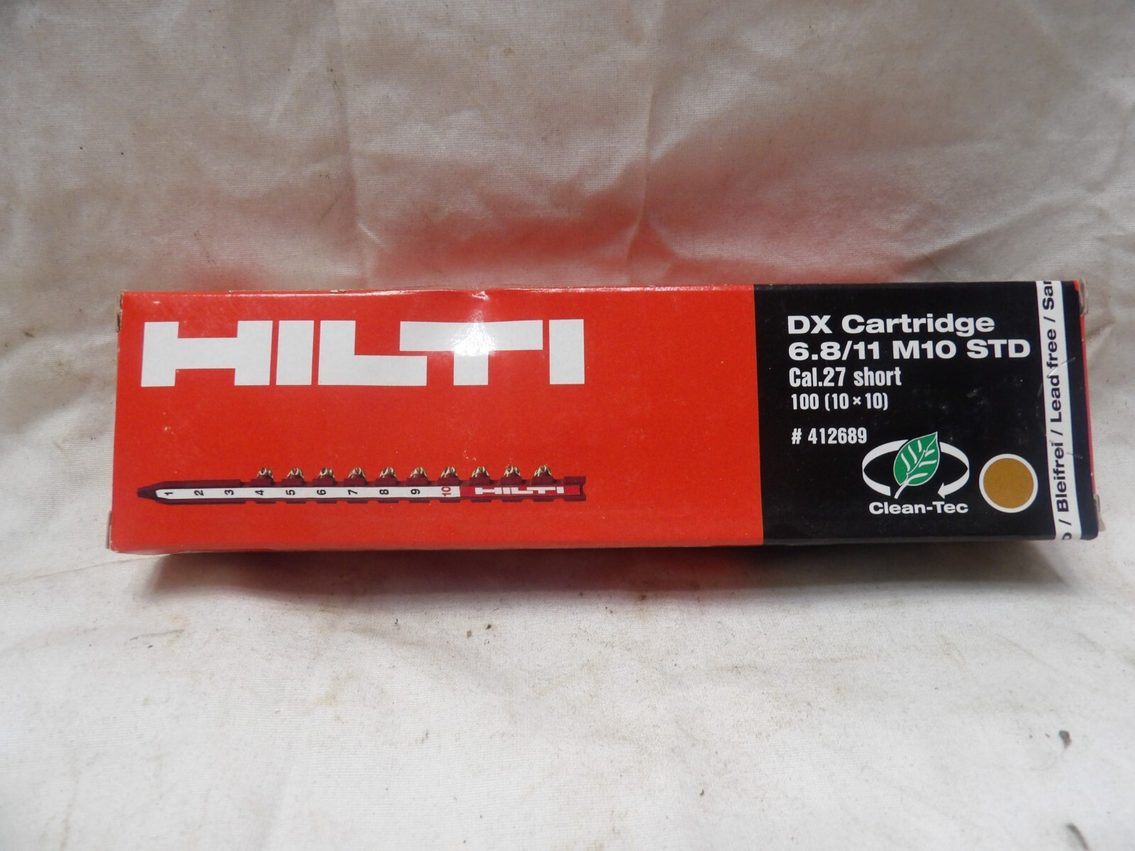 Hilti DX Cartridge 6.8/11 M10 STD #Box of 100 (10x10)