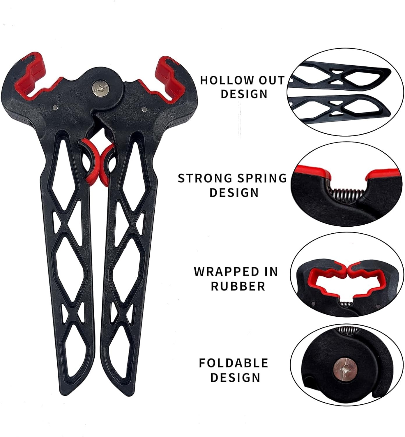 Archery Bow Stand Folding Compound Stands Jack Limbs Clamp Black