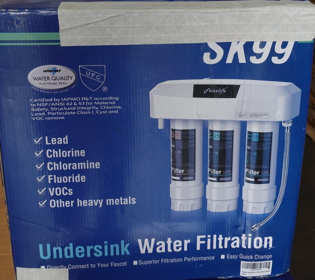 Frizzlife 3-Stage Undersink Water Filtration SK99
