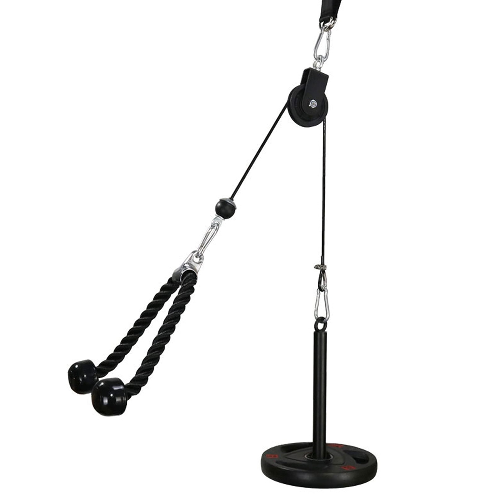 LAT Pull Down and Lift Weight Pulley System Cable Machine Pulley Attachment f...