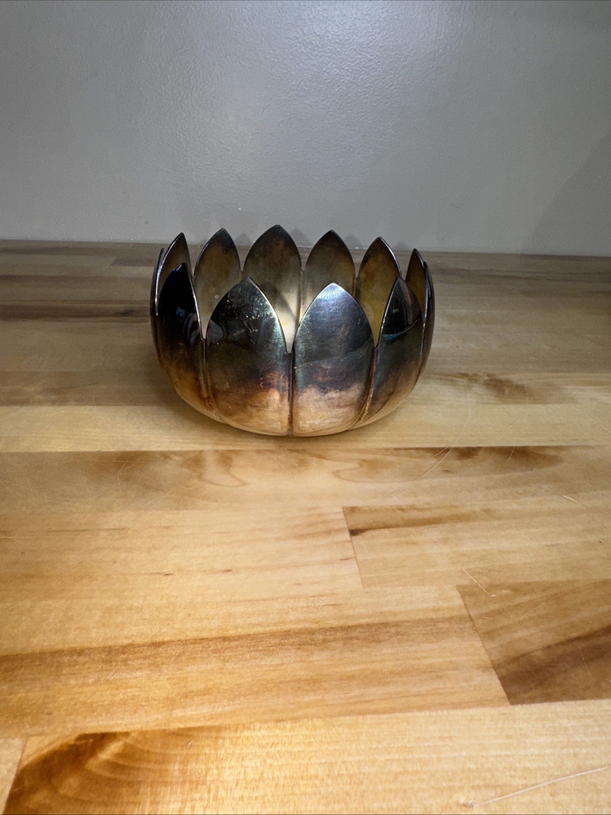 Vtg Reed & Barton Silver Plate Water Lily Lotus Pedestal Bowl Dish #3002 6.5"D💖