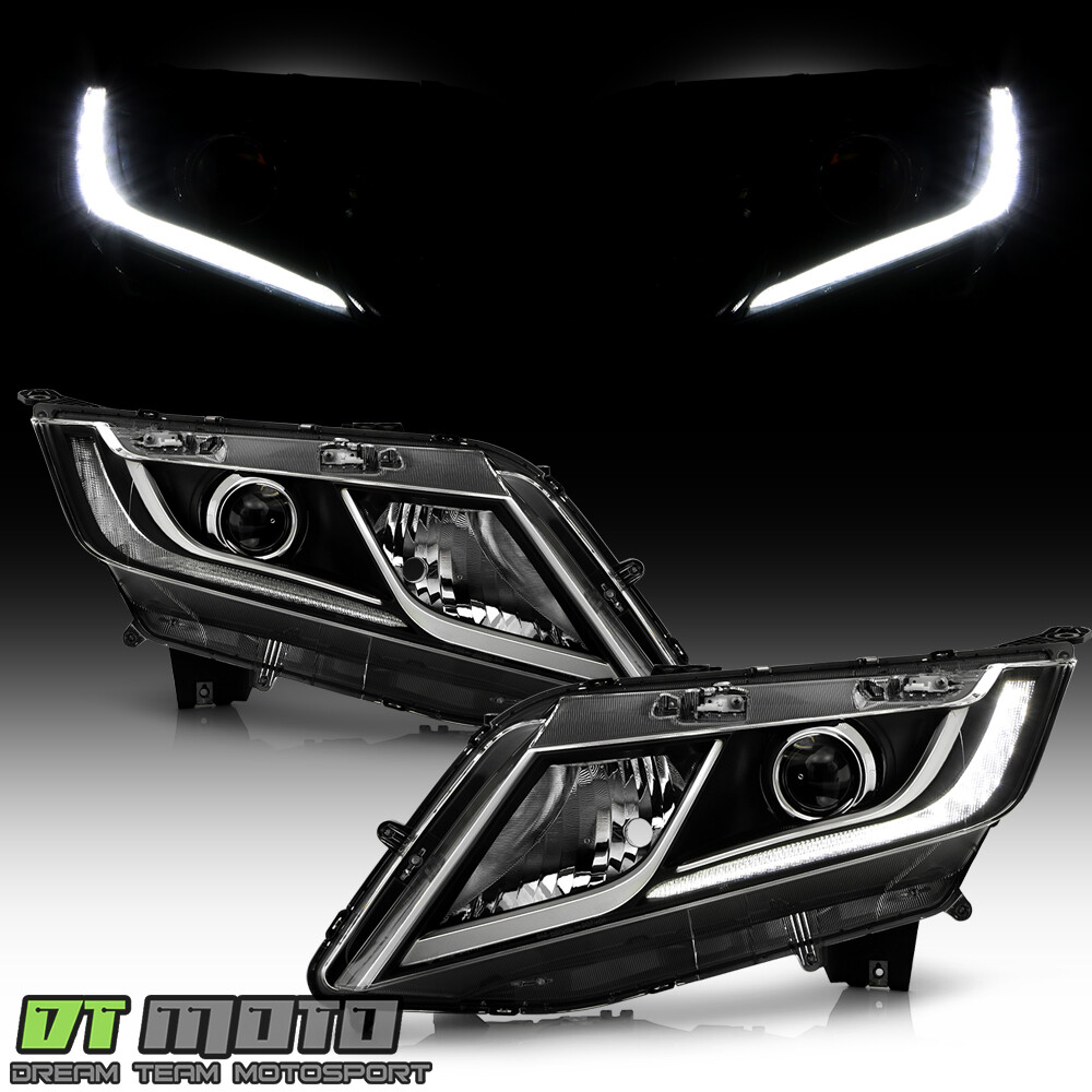 For 2018-2020 Honda Odyssey Halogen w/ LED DRL Headlights Headlamps Left+Right