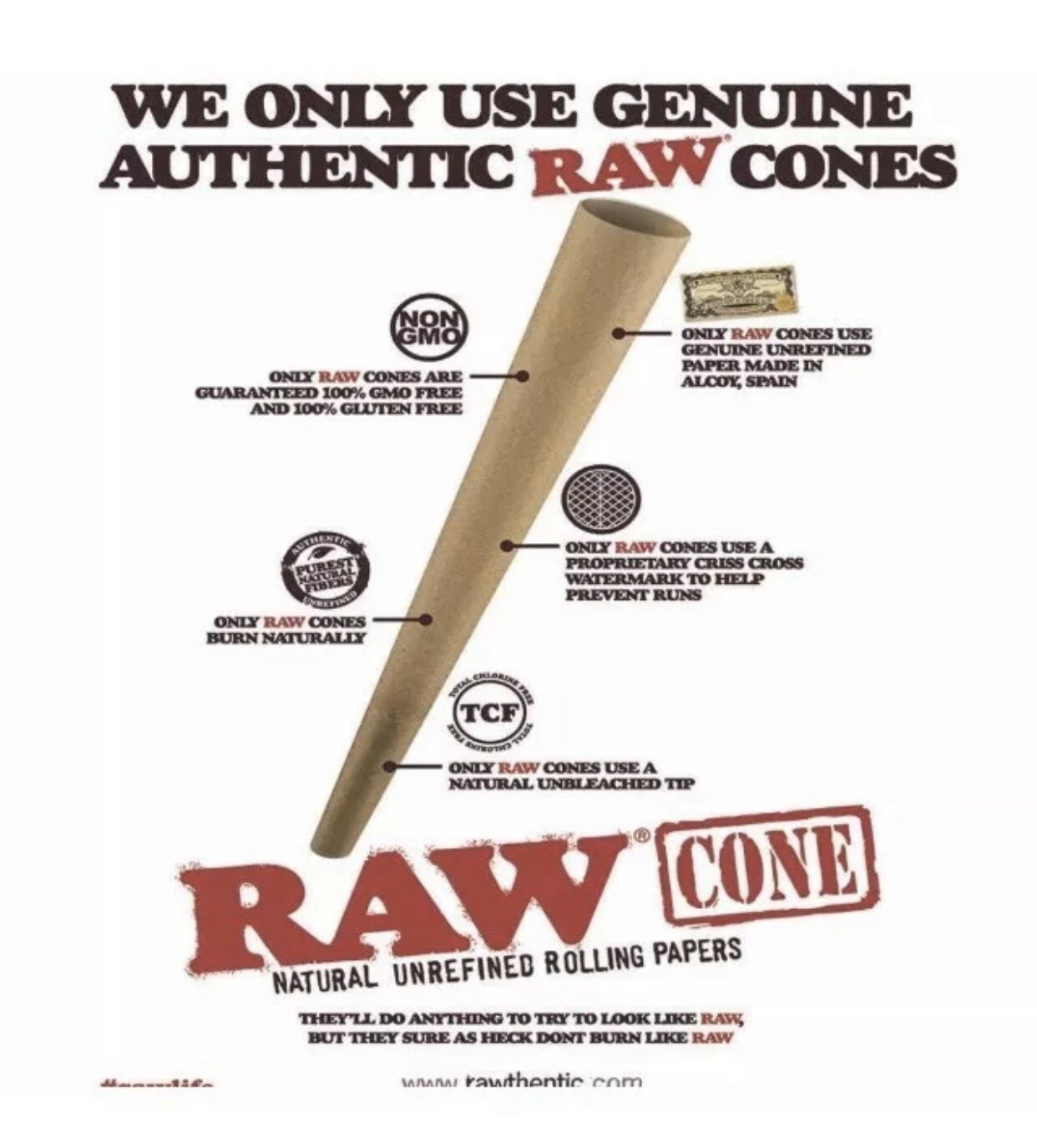 RAW classic KING Size Pre-Rolled Cones (100 Pack)+RAW KING size cone loader