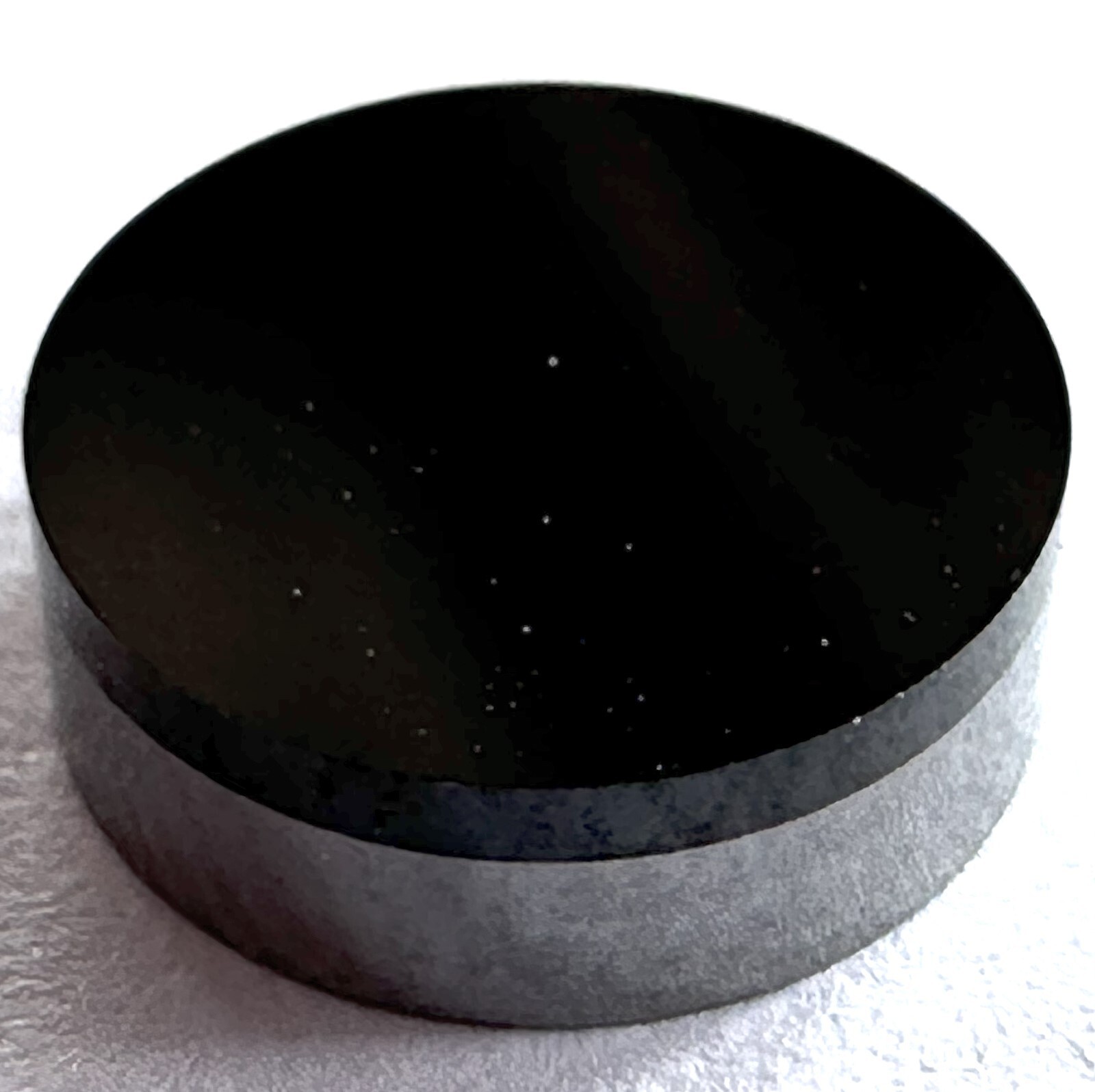 PCD Insert, 3/8" Round, 1/8" Thick, Single Sided, Edge Honed