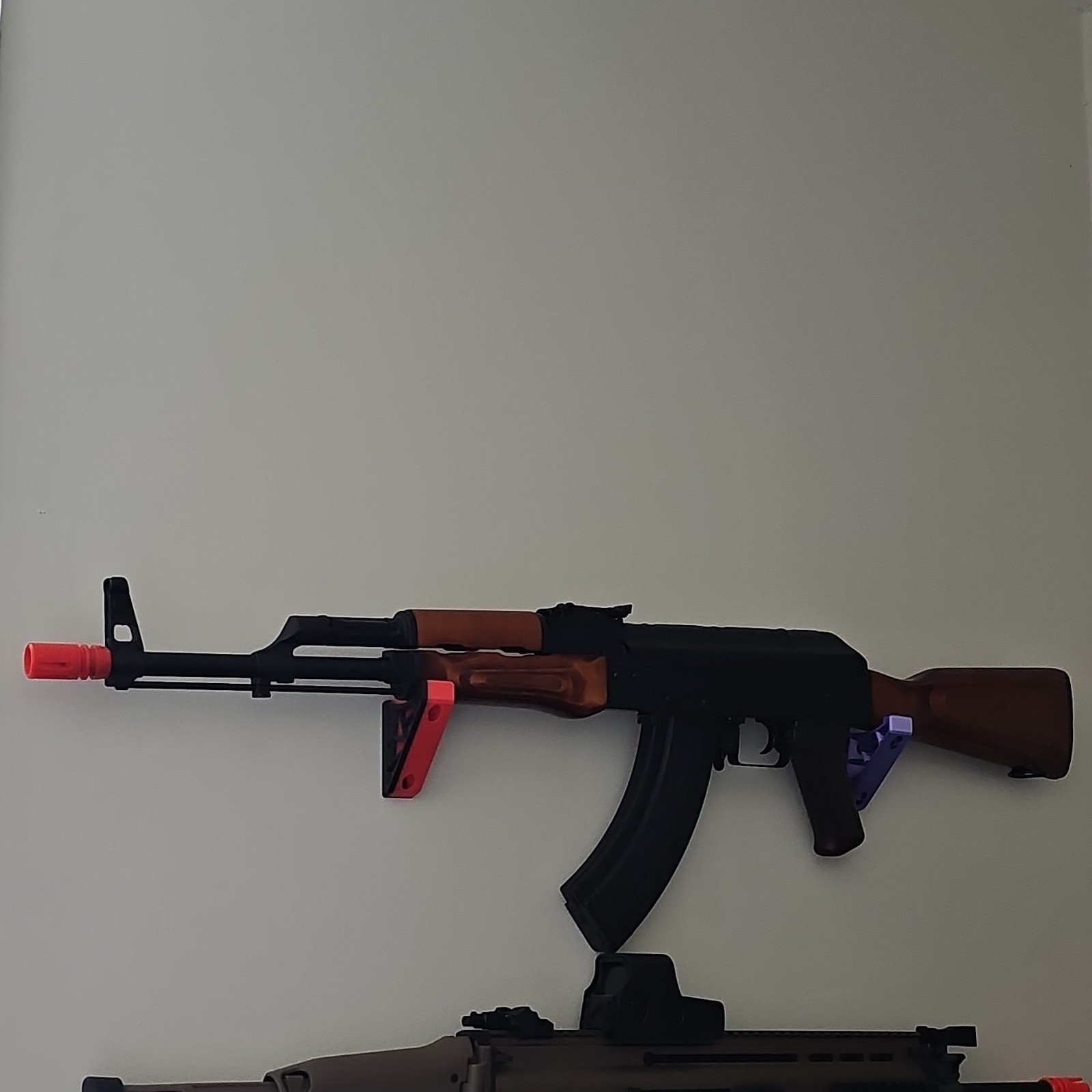 LCT AK Electric blowback Airsoft Rifle Wooden Stock Metal Receiver Orange Tip