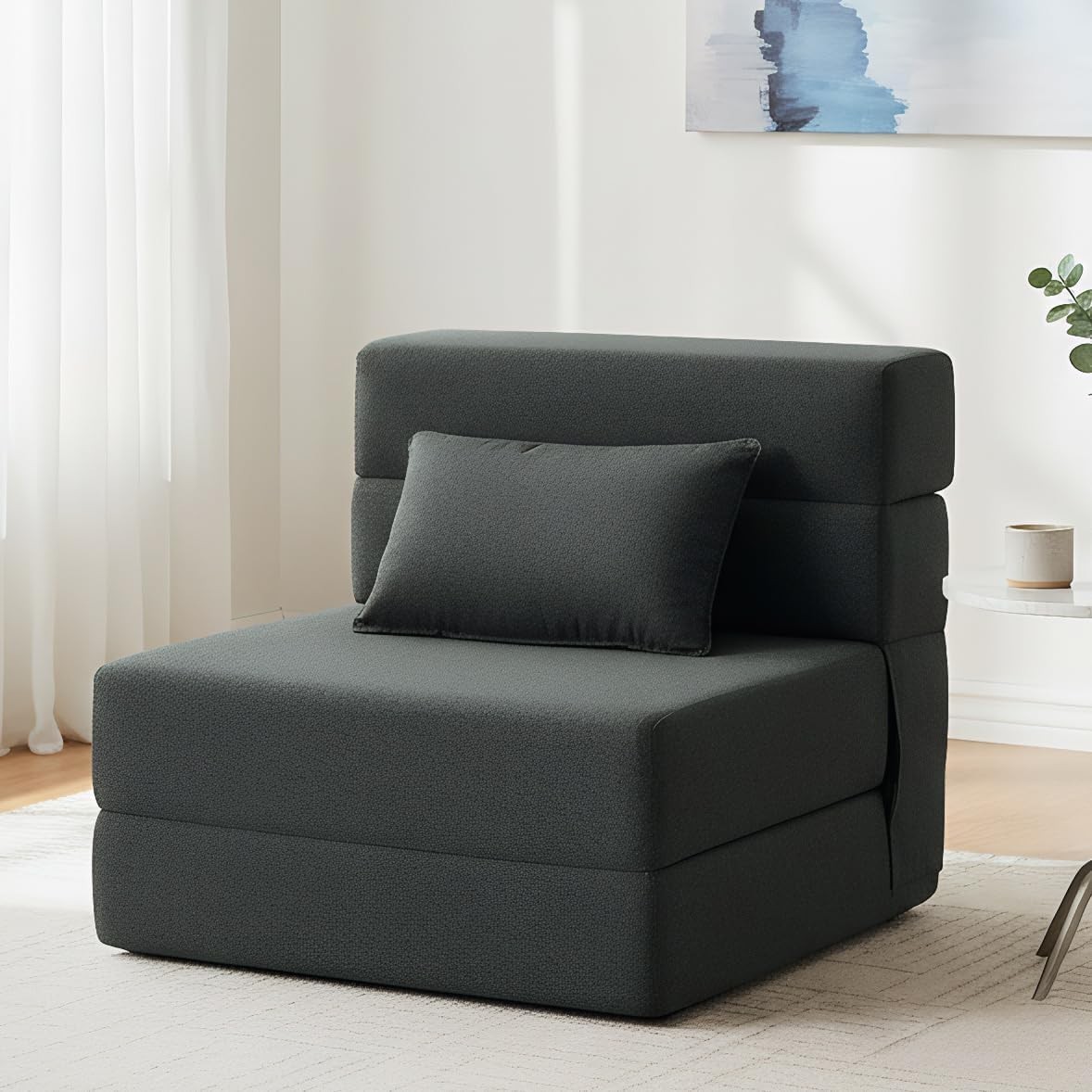Folding Sofa Bed Convertible Sleeper Chair Bed Adults Fold Out Chair to Bed