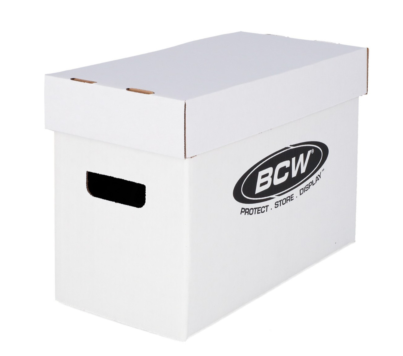 10 BCW Comic Book Short Storage Boxes Holds 150-175 Issues ea w/Lid Cardboard