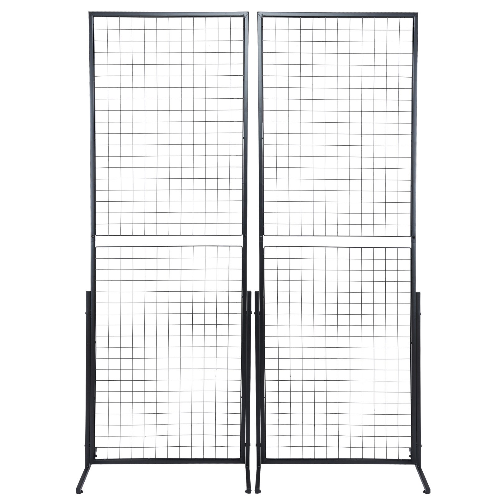 Uimoso VEVOR 2'x5.6' Grid Wall Panels Tower 2 Packs Wire Gridwall Display Racks